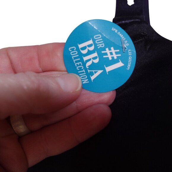 NWT Vanity Fair Beauty Back Full Coverage Underwire Smoothing Bra Sz 34DD Black - Picture 4 of 8